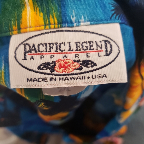 COPY - HAWAIIAN SHIRT MEN'S PACIFIC LEGEND MADE IN HAWAII - Picture 5 of 6